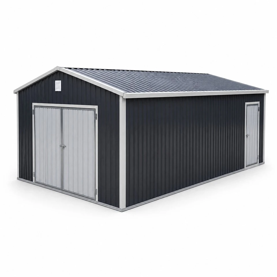 12*20FT Galvanized Steel Outdoor Metal Garage