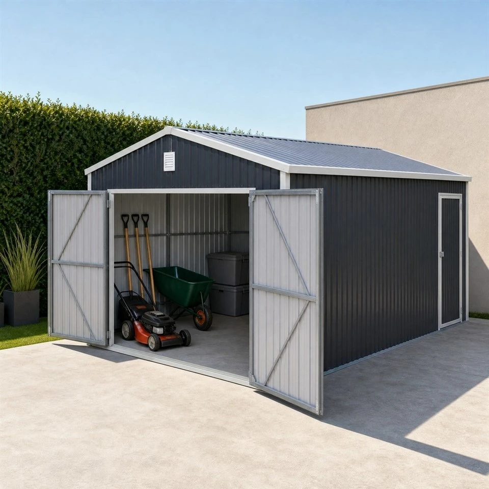 12*20FT Galvanized Steel Outdoor Metal Garage high quality
