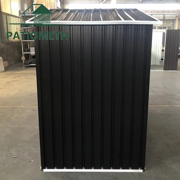 corrugated metal garden shed